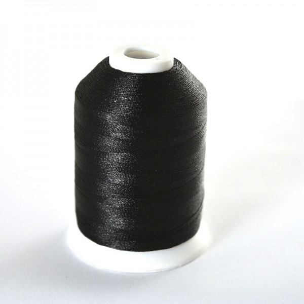 Black embroidery thread