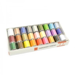 Embroidery Thread Set Box No 1  (27 Reels)