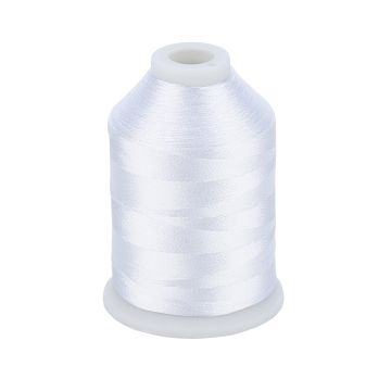 Simthread 001 White Embroidery Thread 1000m 