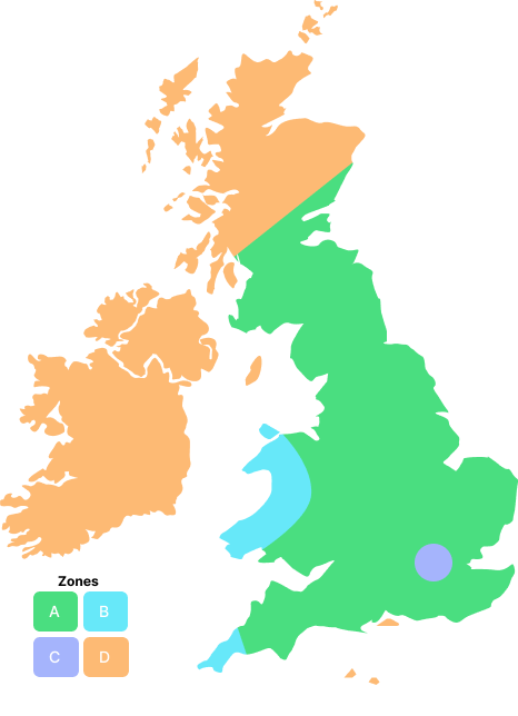 Delivery Zones